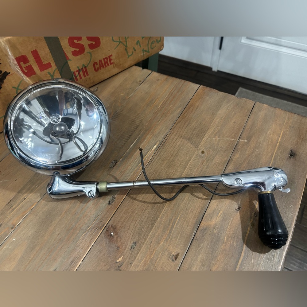 Vintage Unity Model S6 Automotive Spotlight Untested - Very Clean Chrome Rat-rod